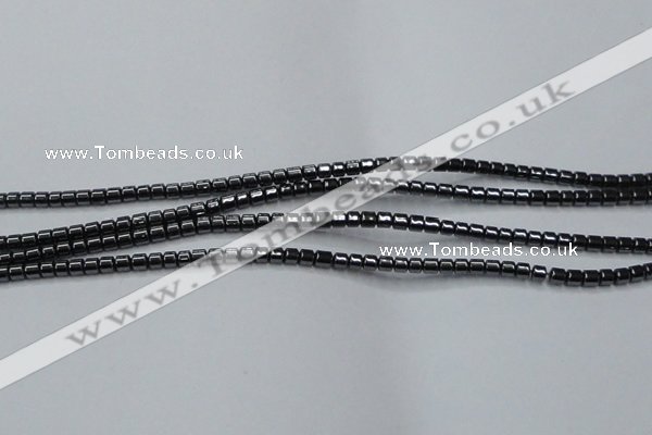 CHE772 15.5 inches 2*2mm drum hematite beads wholesale