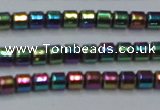 CHE780 15.5 inches 2*2mm drum plated hematite beads wholesale