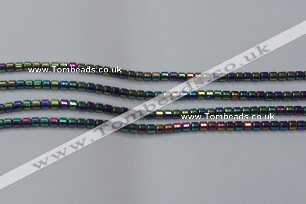 CHE780 15.5 inches 2*2mm drum plated hematite beads wholesale