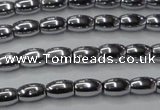 CHE793 15.5 inches 3*5mm rice plated hematite beads wholesale