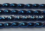 CHE799 15.5 inches 3*5mm rice plated hematite beads wholesale