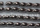 CHE802 15.5 inches 4*6mm rice plated hematite beads wholesale