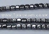 CHE817 15.5 inches 2*2mm dice hematite beads wholesale