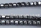 CHE818 15.5 inches 4*4mm dice hematite beads wholesale