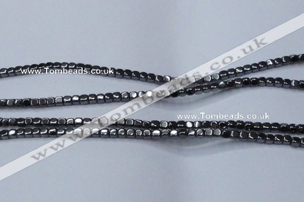 CHE818 15.5 inches 4*4mm dice hematite beads wholesale