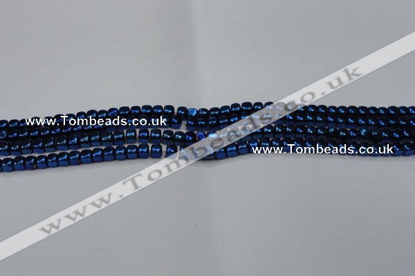 CHE851 15.5 inches 2*2mm dice platedhematite beads wholesale