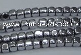 CHE858 15.5 inches 3*3mm dice platedhematite beads wholesale