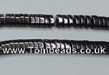 CHE927 15.5 inches 1*2*3mm oval hematite beads wholesale