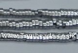 CHE928 15.5 inches 1*2*3mm oval plated hematite beads wholesale