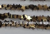 CHE948 15.5 inches 6mm star plated hematite beads wholesale