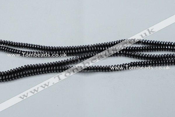 CHE961 15.5 inches 1.5*3mm rondelle hematite beads wholesale