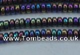 CHE963 15.5 inches 1.5*3mm rondelle plated hematite beads wholesale