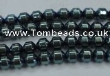 CHE976 15.5 inches 4*4mm plated hematite beads wholesale