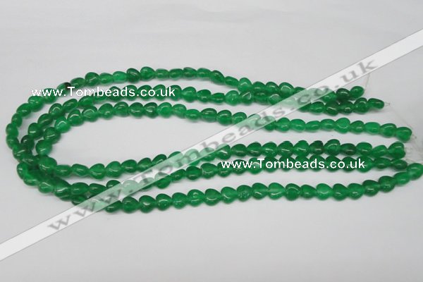 CHG04 15.5 inches 8*8mm heart dyed white jade beads wholesale