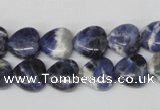 CHG11 15.5 inches 10*10mm heart sodalite gemstone beads wholesale