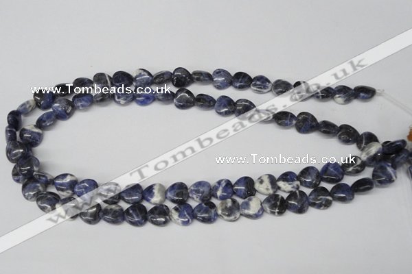 CHG11 15.5 inches 10*10mm heart sodalite gemstone beads wholesale