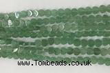 CHG114 15.5 inches 6mm flat heart green aventurine beads wholesale