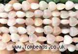 CHG155 15 inches 12mm heart pink aventurine jade beads wholesale