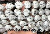 CHG210 15 inches 20mm heart sesame jasper beads wholesale
