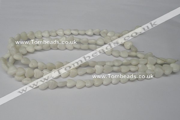 CHG22 15.5 inches 10*10mm heart shell beads wholesale