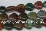 CHG24 15.5 inches 10*10mm heart Indian aventurine beads wholesale