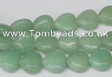 CHG26 15.5 inches 10*10mm heart green aventurine beads wholesale