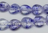 CHG44 15.5 inches 14*14mm heart dyed crystal beads wholesale