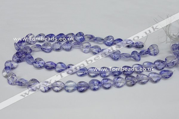 CHG44 15.5 inches 14*14mm heart dyed crystal beads wholesale