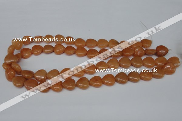 CHG47 15.5 inches 14*14mm heart red aventurine beads wholesale