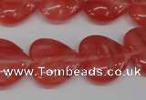 CHG74 15.5 inches 18*18mm heart cherry quartz beads wholesale