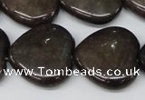 CHG85 15.5 inches 25*25mm heart purple aventurine beads wholesale