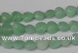 CHG90 15.5 inches 8*8mm faceted heart amazonite beads wholesale