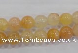 CHJ03 15.5 inches 8mm round honey jade stone beads wholesale