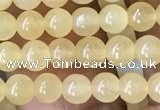 CHJ10 15.5 inches 4mm round honey jade beads wholesale