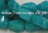 CHM05 16 inches 10*16mm freeform blue hemimorphite beads wholesale