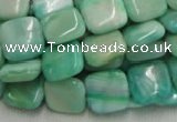 CHM08 16 inches 14*14mm square green hemimorphite beads wholesale