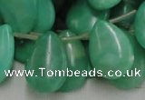 CHM10 16 inches 18*25mm flat teardrop green hemimorphite beads wholesale