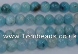 CHM200 15.5 inches 4mm round blue hemimorphite beads wholesale