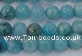 CHM202 15.5 inches 8mm round blue hemimorphite beads wholesale