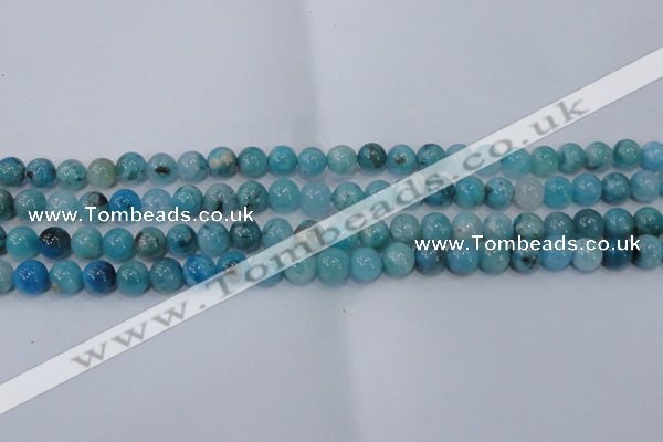 CHM202 15.5 inches 8mm round blue hemimorphite beads wholesale