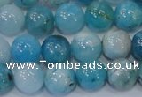 CHM203 15.5 inches 10mm round blue hemimorphite beads wholesale