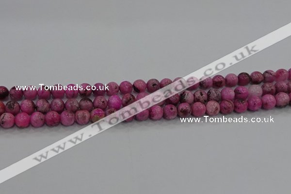 CHM221 15.5 inches 6mm round dyed hemimorphite beads wholesale