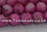 CHM224 15.5 inches 12mm round dyed hemimorphite beads wholesale