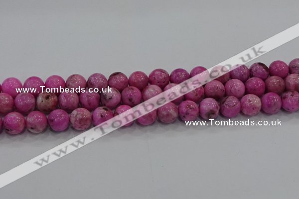 CHM224 15.5 inches 12mm round dyed hemimorphite beads wholesale