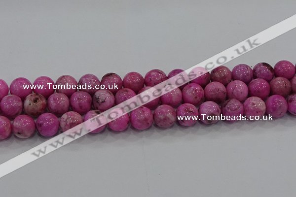 CHM225 15.5 inches 14mm round dyed hemimorphite beads wholesale