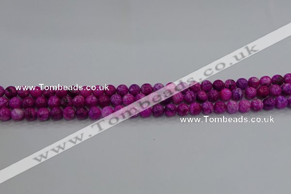 CHM228 15.5 inches 4mm round dyed hemimorphite beads wholesale