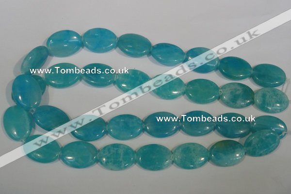 CHM28 15.5 inches 18*25mm oval blue hemimorphite beads wholesale