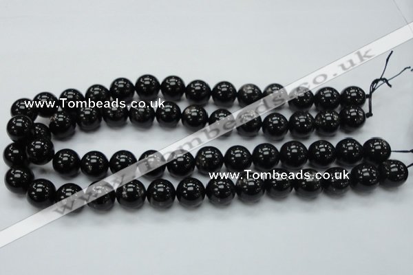 CHS02 15.5 inches 14mm round natural hypersthene gemstone beads