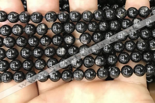 CHS58 15.5 inches 6mm round natural hypersthene beads wholesale