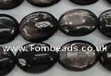 CHS74 15.5 inches 15*20mm oval natural hypersthene beads